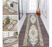 ZDYHMrj Carpet Runners Non Slip Long Hallway Hall Runner Rugs Boho 90X300CM Kitchen Floor Mat Washable Area Rug Runner for Entryway Living Room Bedroom Floor Mat