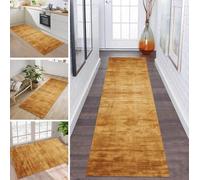 ZDYHMrj Rug Runner Hallway 120 x 250 cm Non-Slip Kitchen Brown Long Carpet Runner Sold by the Metre Kitchen Rug Runner Washable Hallway Rug Kitchen Runner Rug for Hallway Living Room Dirt Trapper