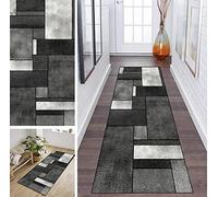 ZDYHMrj Rug Runner Hallway Black and White 40x60cm Non-Slip Corridor Rug Runner Washable Modern Kitchen Bedroom Living Room Rug Carpet Width 40 cm/50 cm/60 cm/70 cm/80 cm/90 cm/100 cm