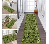 ZDYHMrj Rug Runner Hallway Kitchen Non-Slip Washable Dirt Trapper Mat Light Brown Carpet Runner Kitchen Runner Rug Mats 120 x 300 cm Runner Living Room Bedroom Sold by the Metre Dirt Trapper Rug