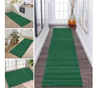 ZDYHMrj Rug Runner Hallway Kitchen Non-Slip Washable Green Carpet Runner Hallway Kitchen Runner 110 x 200 cm Long Sold by the Metre Kitchen Rug Hallway Rug Living Room Bedroom Living Room Dirt Trapper