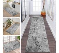 ZDYHMrj Rug Runner Hallway Kitchen Non-Slip Washable Grey Carpet Runner Hallway 80 x 100 cm Long Washable Sold by the Metre Kitchen Runner Hallway Rug for Living Room Bedroom Living Room Dirt Trapper