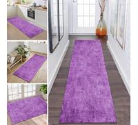 ZDYHMrj Rug Runner Hallway Kitchen Non-Slip Washable Hallway Runner Long 120 x 160 cm Kitchen Runner Pink Purple Rug Mat Sold by the Metre Bed Rug for Hallway Dining Room Bedroom Living Room Dirt