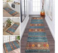 ZDYHMrj Rug Runner Hallway Kitchen Non-Slip Washable Rug Runner Long 40 x 160 cm Boho Morocco Corridor Rug Mats Kitchen Rug Bedroom Living Room Hallway Mats Wide 40-120 cm