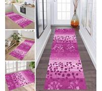 ZDYHMrj Rug Runner Hallway Non-Slip 90 x 150 cm Purple Kitchen Rug Washable Hallway Runner Modern Carpet Runner for Hallway, Kitchen, Entrance, Living Room Dirt Trapper Rug