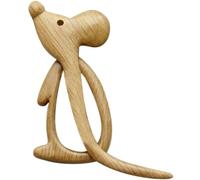 ZDYS Wooden Brooch Pin with Creative Design Handmade Animal Brooch Sweater Clip,Vintage Shawl Pin Natural Wooden Brooch Pin (rat)
