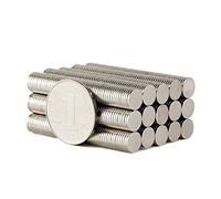 ZDYWY 100 Pieces 7 x 1mm Multi-Use Mini Refrigerator Magnets - 0.276 x 0.039inch