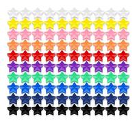 ZDZBLX 100 PCS Strong Fridge Magnets - Colourful Round Star Magnets, Heavy Duty Small Magnets for Whiteboard, Office, Notice Board, Refrigerator, Crafts & Classroom - 10 Colours,Mini Magnet for Adults