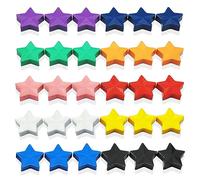 ZDZBLX 30 PCS Strong Fridge Magnets - Colourful Star Magnets, Heavy Duty Small Magnets for Whiteboard, Office, Notice Board, Refrigerator, Crafts & Classroom - 10 Colours, Cute Mini Magnet for Adults
