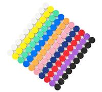 ZDZBLX Fridge Magnets, 100 Pack 10 Colors Magnets for Whiteboards, Strong Magnet, Colorful Mini Small Magnet, Round Cute Magnets for Crafts, Notice Board, Kitchen, Office, Classroom, School (Assorted)