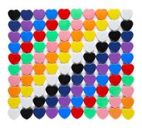 ZDZBLX Fridge Magnets - 100 Pack Strong Mini Magnets in 10 Colours, Heavy Duty Small Magnets for Whiteboard, Notice Board, Crafts, Office, School, Kitchen,Classroom - Cute Tiny Heart Magnet for Adults
