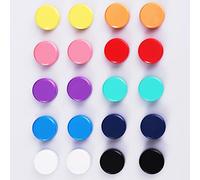 ZDZBLX Fridge Magnets, 20 Pack 10 Colors Magnets for Whiteboards, Strong Magnet, Colorful Mini Small Magnet, Round Cute Magnets for Crafts, Notice Board, Kitchen, Office, Classroom, School (Assorted)