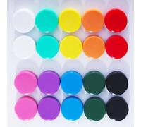 ZDZBLX Fridge Magnets, 20 Pack Strong Small Magnets for Whiteboard, Heavy Duty Mini Magnetic Dots, Cute Round Multicolour Magnets for Adults, Crafts, Notice Boards, Office, Refrigerator (10 Colours)