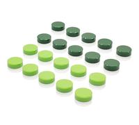 ZDZBLX Fridge Magnets, 20 PCS Strong Mini Magnet, Heavy Duty Craft Magnets, Green Round Cute Magnet for Fridge, Whiteboard, Notice Board, Crafts - Small Magnets for Adults, Office, Home, Classroom