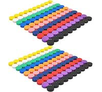 ZDZBLX Fridge Magnets, 200 Pack 10 Colors Magnets for Whiteboards, Strong Magnet, Colorful Mini Small Magnet, Round Cute Magnets for Crafts, Notice Board, Kitchen, Office, Classroom, School (Assorted)