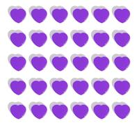ZDZBLX Fridge Magnets, 30 Pack Strong Magnet, Mini Cute Heart-Shaped Purple Magnets for Whiteboard, Notice Board, Crafts, Office & Home - Heavy Duty Decorative Magnets for Adults, Small Magnetic Dots
