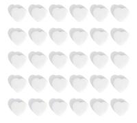 ZDZBLX Fridge Magnets, 30 Pack Strong Magnet, Mini Cute Heart-Shaped White Magnets for Whiteboard, Notice Board, Crafts, Office & Home - Heavy Duty Decorative Magnets for Adults, Small Magnetic Dots