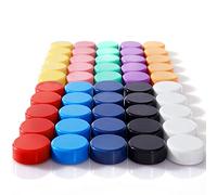 ZDZBLX Fridge Magnets, 50 Pack 10 Colors Magnets for Whiteboards, Strong Magnet, Colorful Mini Small Magnet, Round Cute Magnets for Crafts, Notice Board, Kitchen, Office, Classroom, School (Assorted)