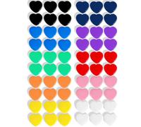 ZDZBLX Fridge Magnets - 60 Pack Strong Mini Magnets in 10 Colours, Heavy Duty Small Magnets for Whiteboard, Notice Board, Crafts, Office, School, Kitchen, Classroom - Cute Tiny Heart Magnet for Adults