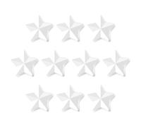ZDZBLX Strong Fridge Magnets - 10 Pcs Small Heavy Duty Magnets for Whiteboard, Crafts, Map & Notice Board - Mini Cute Star Magnets for Adults - Tiny Decorative Magnet for Kitchen Office School (White)
