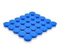 ZDZBLX Strong Fridge Magnets - 30 Pack Mini Cute Round Magnets for Whiteboard, Notice Board, Crafts, Heavy Duty Small Magnets for Adults, Refrigerator Magnet, Office & Kitchen Magnetic Dots (Blue)