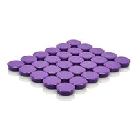 ZDZBLX Strong Fridge Magnets - 30 Pack Mini Cute Round Magnets for Whiteboard, Notice Board, Crafts, Heavy Duty Small Magnets for Adults, Refrigerator Magnet, Office & Kitchen Magnetic Dots (Purple)