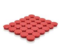 ZDZBLX Strong Fridge Magnets - 30 Pack Mini Cute Round Magnets for Whiteboard, Notice Board, Crafts, Heavy Duty Small Magnets for Adults, Refrigerator Magnet, Office & Kitchen Magnetic Dots (Red)