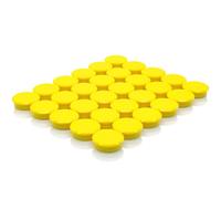 ZDZBLX Strong Fridge Magnets - 30 Pack Mini Cute Round Magnets for Whiteboard, Notice Board, Crafts, Heavy Duty Small Magnets for Adults, Refrigerator Magnet, Office & Kitchen Magnetic Dots (Yellow)