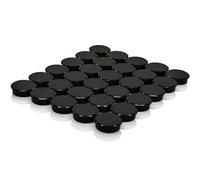 ZDZBLX Strong Fridge Magnets - 30 Pack Mini Cute Round Magnets for Whiteboard, Notice Board, Crafts, Heavy Duty Small Magnets for Adults, Refrigerator Magnet, Office & Kitchen Magnetic Dots (Black)
