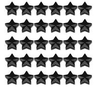 ZDZBLX Strong Fridge Magnets - 30 Pcs Small Heavy Duty Magnets for Whiteboard, Crafts, Map & Notice Board - Mini Cute Star Magnets for Adults - Tiny Decorative Magnet for Kitchen Office School (Black)