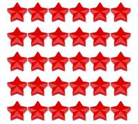 ZDZBLX Strong Fridge Magnets - 30 Pcs Small Heavy Duty Magnets for Whiteboard, Crafts, Map & Notice Board - Mini Cute Star Magnets for Adults - Tiny Decorative Magnet for Kitchen Office School (Red)