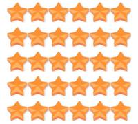 ZDZBLX Strong Fridge Magnets - 30 Pcs Small Heavy Duty Magnets for Whiteboard Crafts, Map & Notice Board - Mini Cute Star Magnets for Adults - Tiny Decorative Magnet for Kitchen Office School (Orange)