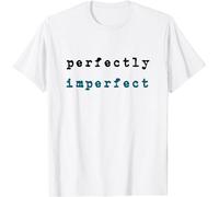 ZE YUAN Perfectly Imperfect Entrepreneur Quote Leader Authentic T-Shirt White White S