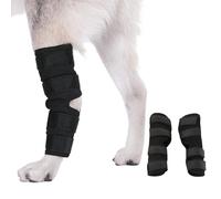 ZEACCT 1 Pair Dog Leg Braces, Front and Rear Knee Pads for Pets, Compression Recovery Sleeves for Joint Support, Durable Elbow Protectors for Dogs, Ideal for Injury Prevention and Rehabilitation(M)