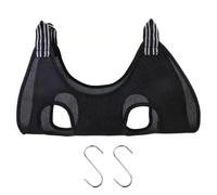 ZEACCT 1 Piece Breathable Pet Grooming Hammock | Adjustable Hanging Sling for Dog & Cat Nail Trimming & Bathing | Durable Grooming Harness Helper, Suitable for Small Pets, Black