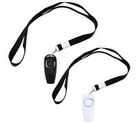 ZEACCT 2 Pcs Dog Training Set - Silent Whistle & Clicker Combo for Recall Training - Durable Pet Trainer Tools for Effective Behavior Modification