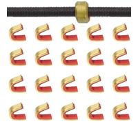 ZEACCT 20 Pcs Bow and Arrow Positioning Buckles, Durable Nocking Points for Recurve and Takedown Bows, Secure Bowstring Attachment, Easy to Install, Ideal for Precision Archery and Target Practice