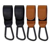 ZEACCT Four Robust Stroller Foot Hooks, Steel Mechanism For Secure Bag And Backpack Suspension, Convenient Shopping Trip And Travel Accessory With Safe Handling Design