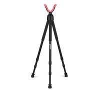 Zeadio Tripod Support Rest with High Density Foam Grip, Twist-Style Locking Leg, and Non-Marring V-Yoke Rest Head for Outdoor activities, 81cm-165cm
