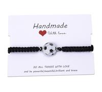 Zeafbaper Basketball Tennis Soccer Bracelet Gifts for Boys Girls Soccer Volleyball Softball Bracelets Gift for Daughter Sports Lover, S, Nylon, no gemstone