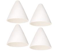 ZeahVeyora 4 Pack Fire Rated Recessed Light Insulation Covers, Medium Size 8.7" Base x 9" H, Conical Light Covers for Ceiling, Fire Resistant Ceramic Fiber Recessed Lighting Cover