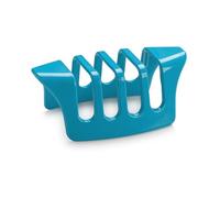 Zeal 4 Slice Toast Rack, Premium Melamine Toast Holder Rack with Easy Grip Handles, Modern Breakfast Table Toast Stand, (Aqua)
