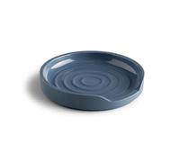Zeal Circular Spoon Rest, Melamine Spoon Holder for Kitchen Worktops, Utensil Rest & Tea Bag Tidy Dish, 12cm (Provence Blue)