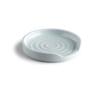 Zeal Circular Spoon Rest, Melamine Spoon Holder for Kitchen Worktops, Utensil Rest & Tea Bag Tidy Dish, 12cm (Duck Egg Blue)