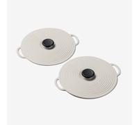 Zeal Classic Self Sealing Silicone Lid Set of 2 10cm in Cream Zeal Cream