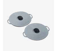 Zeal Classic Self Sealing Silicone Lid Set of 2 10cm in Duck Egg Blue Zeal Duck Egg Blue