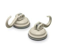 Zeal ‘Click & Secure’ Vacuum Suction Cup Hooks, Set of 2 - Cream