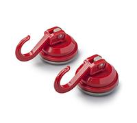 Zeal ‘Click & Secure’ Vacuum Suction Cup Hooks, Set of 2 - Red