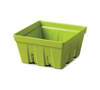 Zeal Fridge Storage Box for Fruits and Berries, Melamine Kitchen Storage Container - Wash and Serve Berry Colander Box, 12cm (Lime)