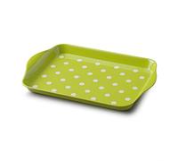 Zeal G200L Mini Serving Tray, Dotty Design 18cm x 14cm Lime
